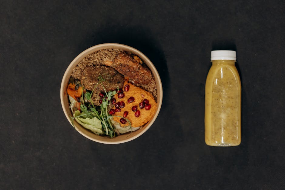 Bowls filled with vibrant superfood ingredients like berries and greens.